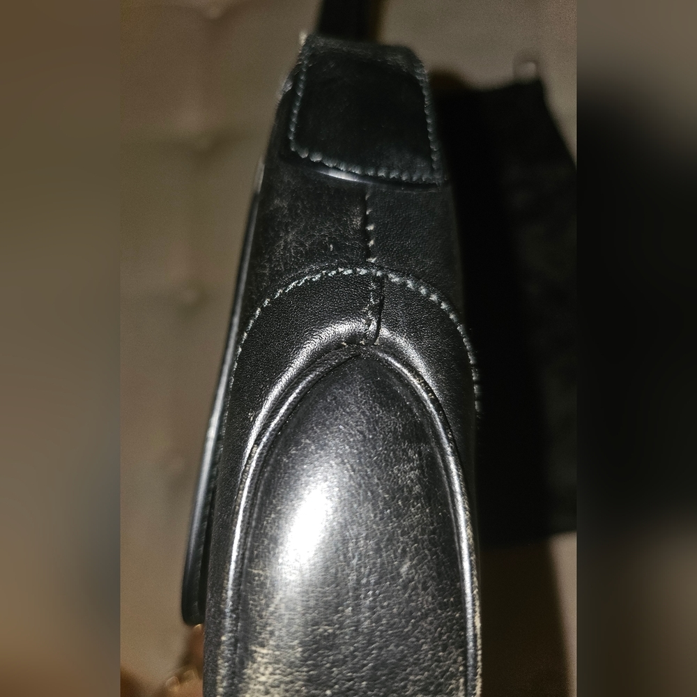 2000s Pre-Loved Vintage GUCCI Jackie O Small Black Leather Purse 100% Tom Ford - Picture 7 of 13